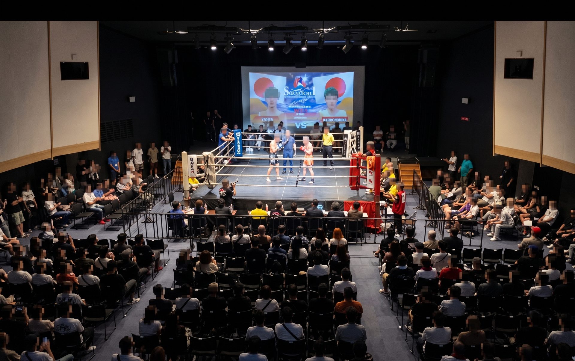 東別院テラスホール 格闘技イベントの様子